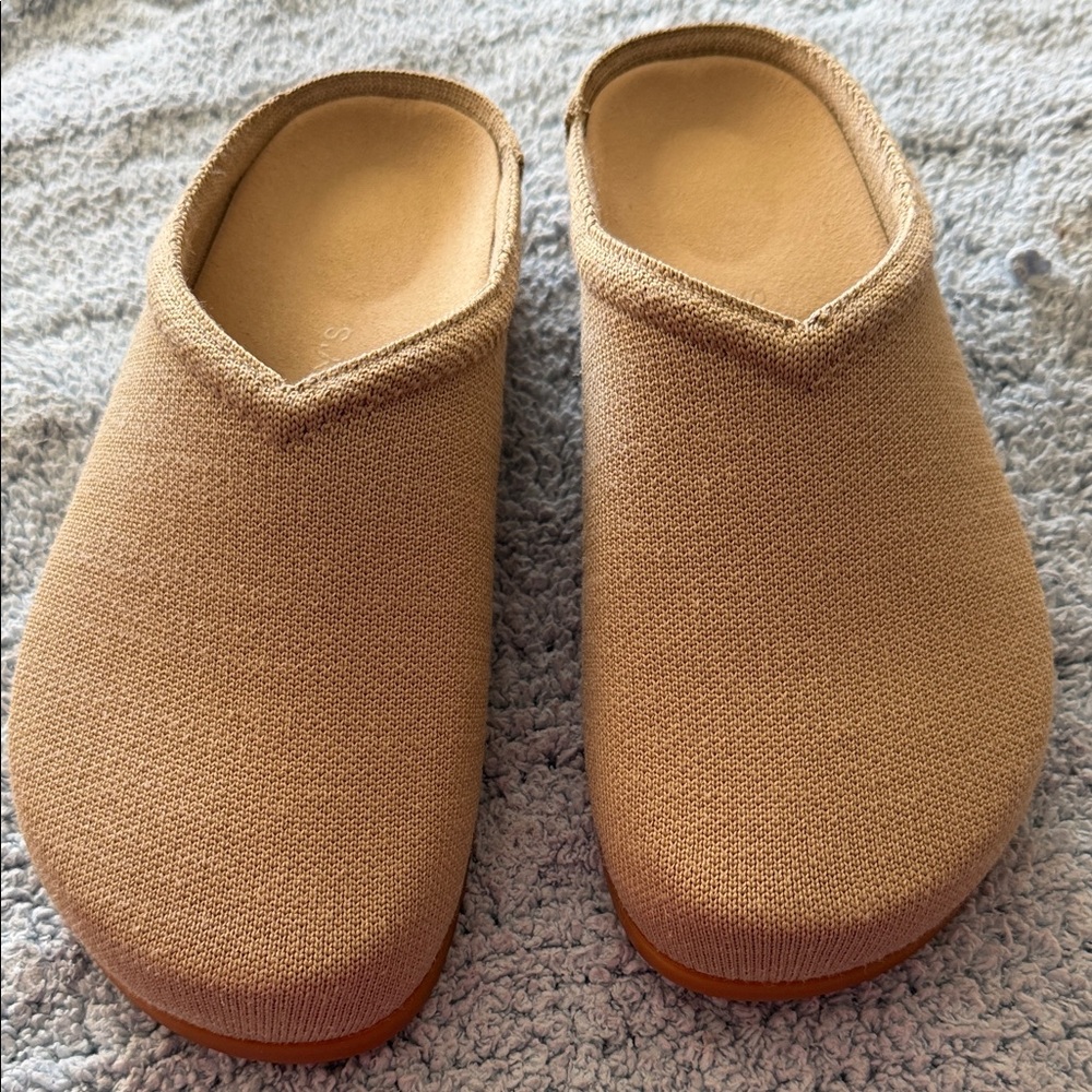 Tan Slip-On Clogs